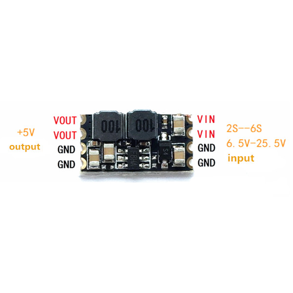 

Micro DC-DC Converter Step Down Module BEC 6.5V~25.5V Input 1A Output Current for FPV RC Drone