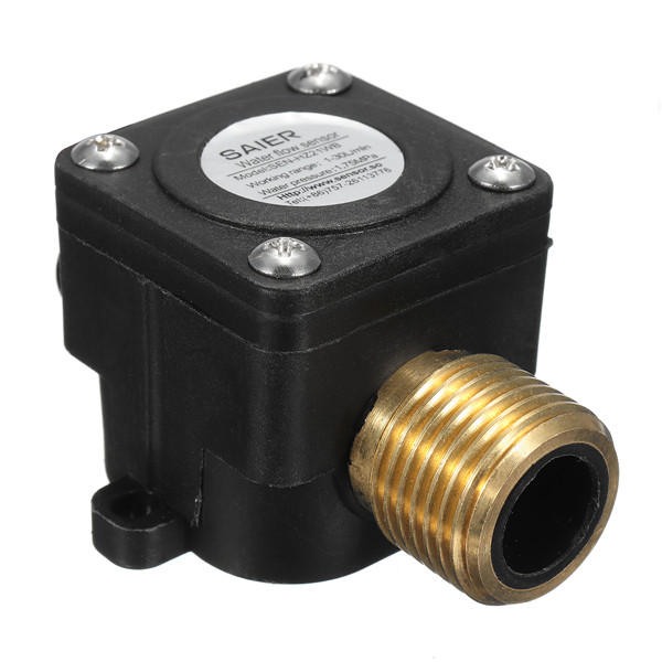 

1-30L/min Water Flow Sensor Meter DN15 G1/2 DC 5V Fluid Flowmeter Counter Switch