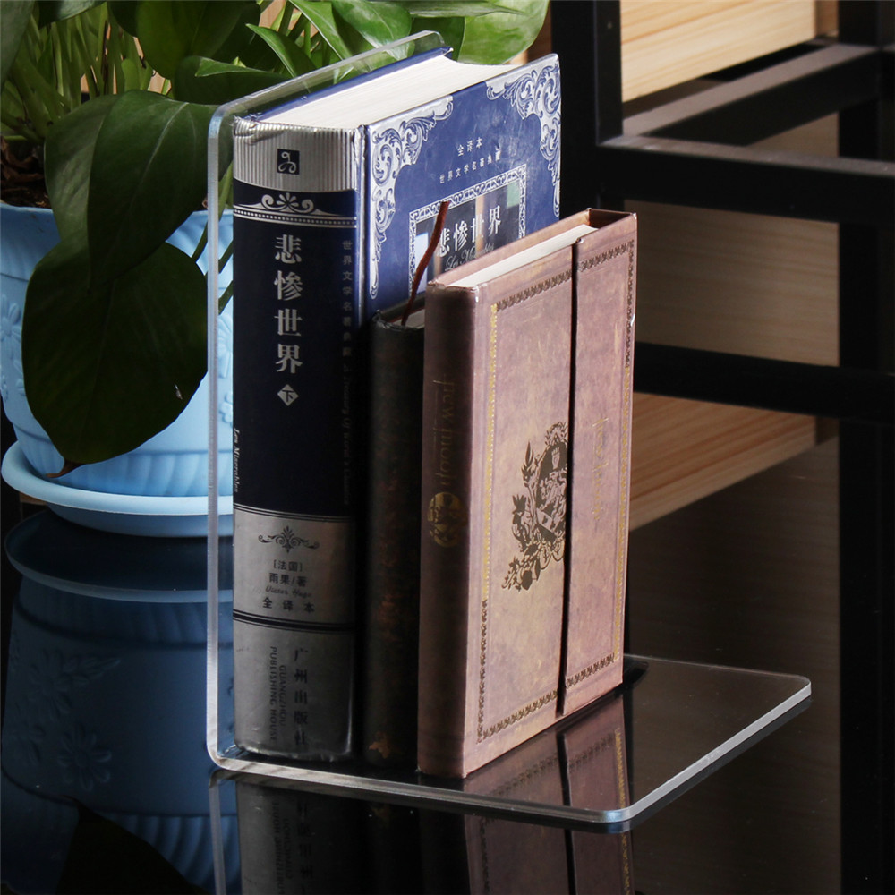 Clear Acrylic Bookends