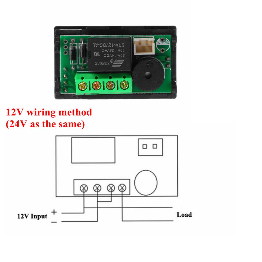 Davitu Module Board Test & Measuring Module 3pcs 24V ZFX-W2062 Microcomputer Digital Electronic Temperature Controller Fahrenheit Celsius Conversion Adjustable Digital Display