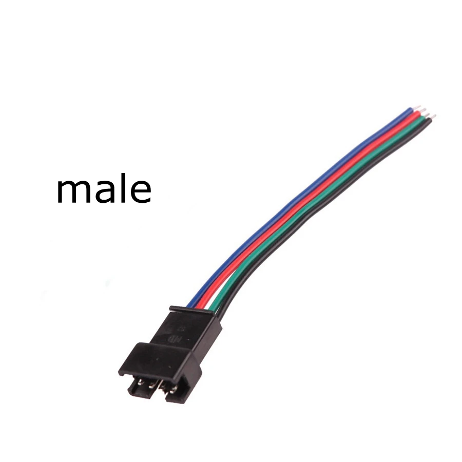 4pin Male/Female Connector Wire Cable For RGB LED Strip Light