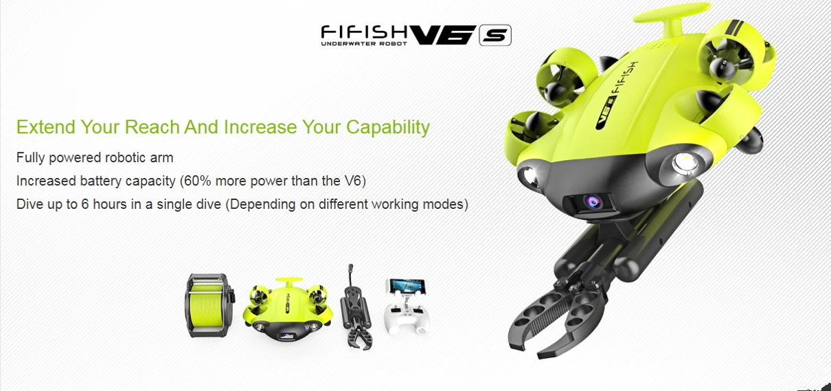 FIFISH V6s: 4K UHD Underwater Robot (100m)
