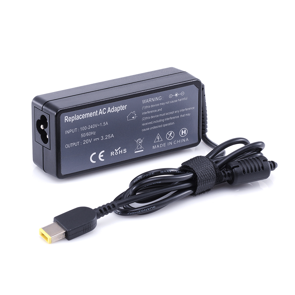 

20V 65W 3.25A Desktop Laptop Power Adapter USB Pin Computer Charger for Lenovo Add the AC Cable