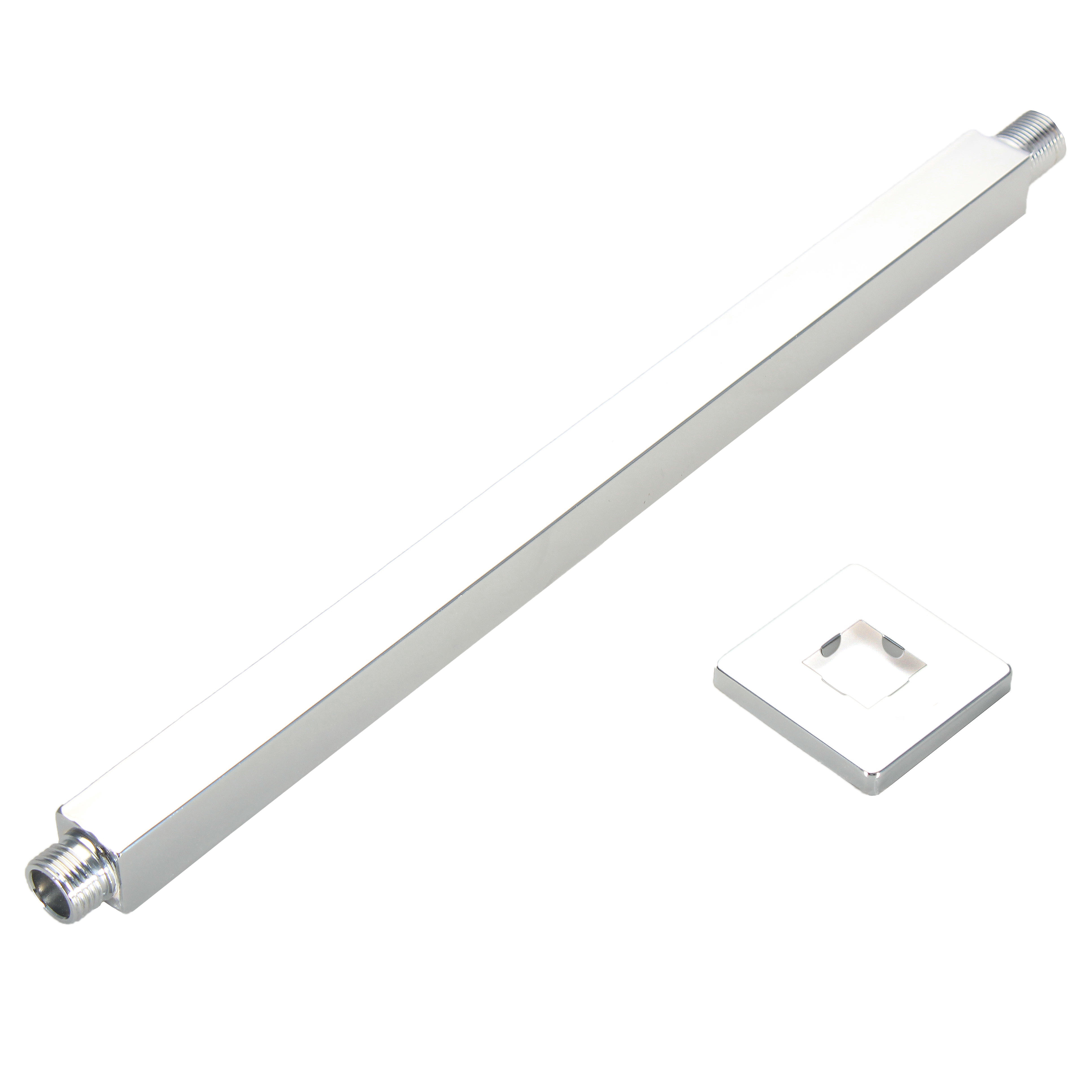 

40cm Square Ceiling Mount Shower Extension Arm with Flange for Bathroom Shower Head