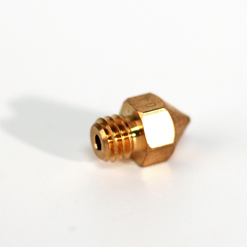 TronHoo 0.4mm 1.75mm M6 Thread Brass Nozzle for 3D Printer 1