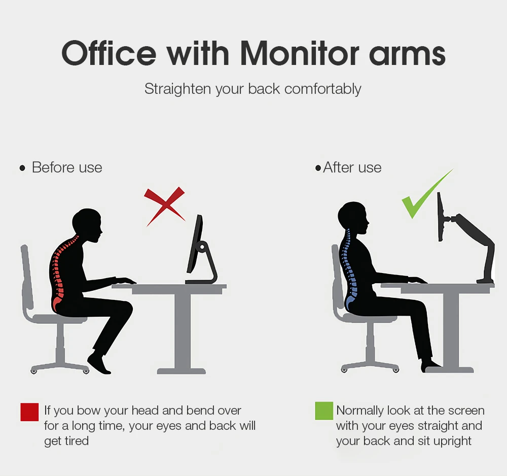 office with monitor arms