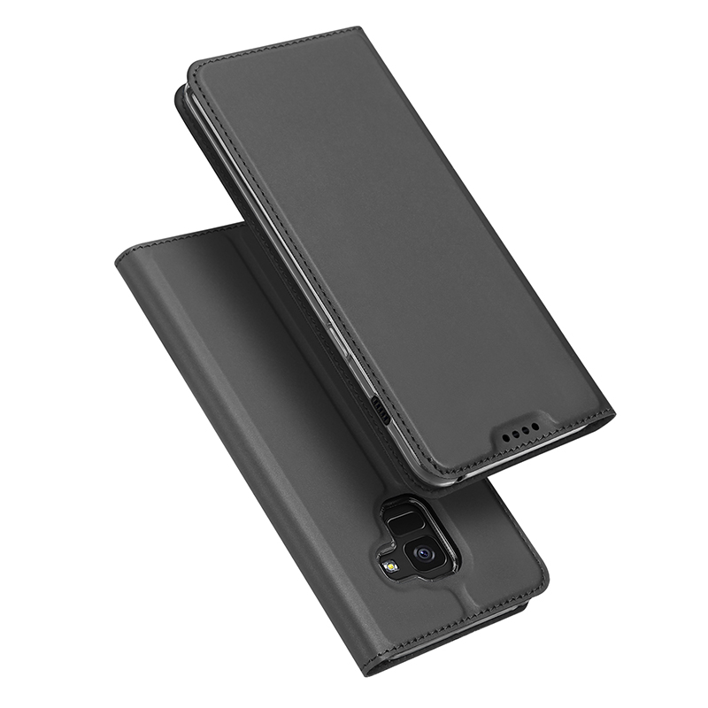 

DUX DUCIS Card Slot Magnetic Flip Bracket Protective Case for Samsung Galaxy A8 (2018)