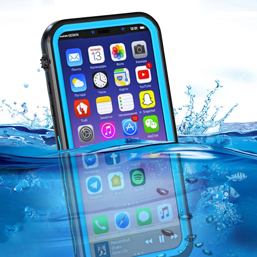 

IP68 Waterproof/Dirtproof/Snowproof/Shockproof Protective Case For iPhone X