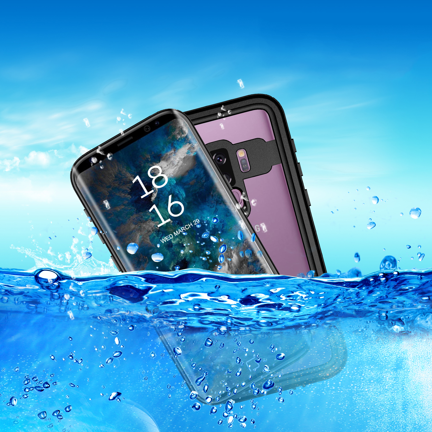 

Bakeey IP68 Certified Waterproof Case For Samsung Galaxy S9 Plus Underwater 2m Shockproof Snowproof