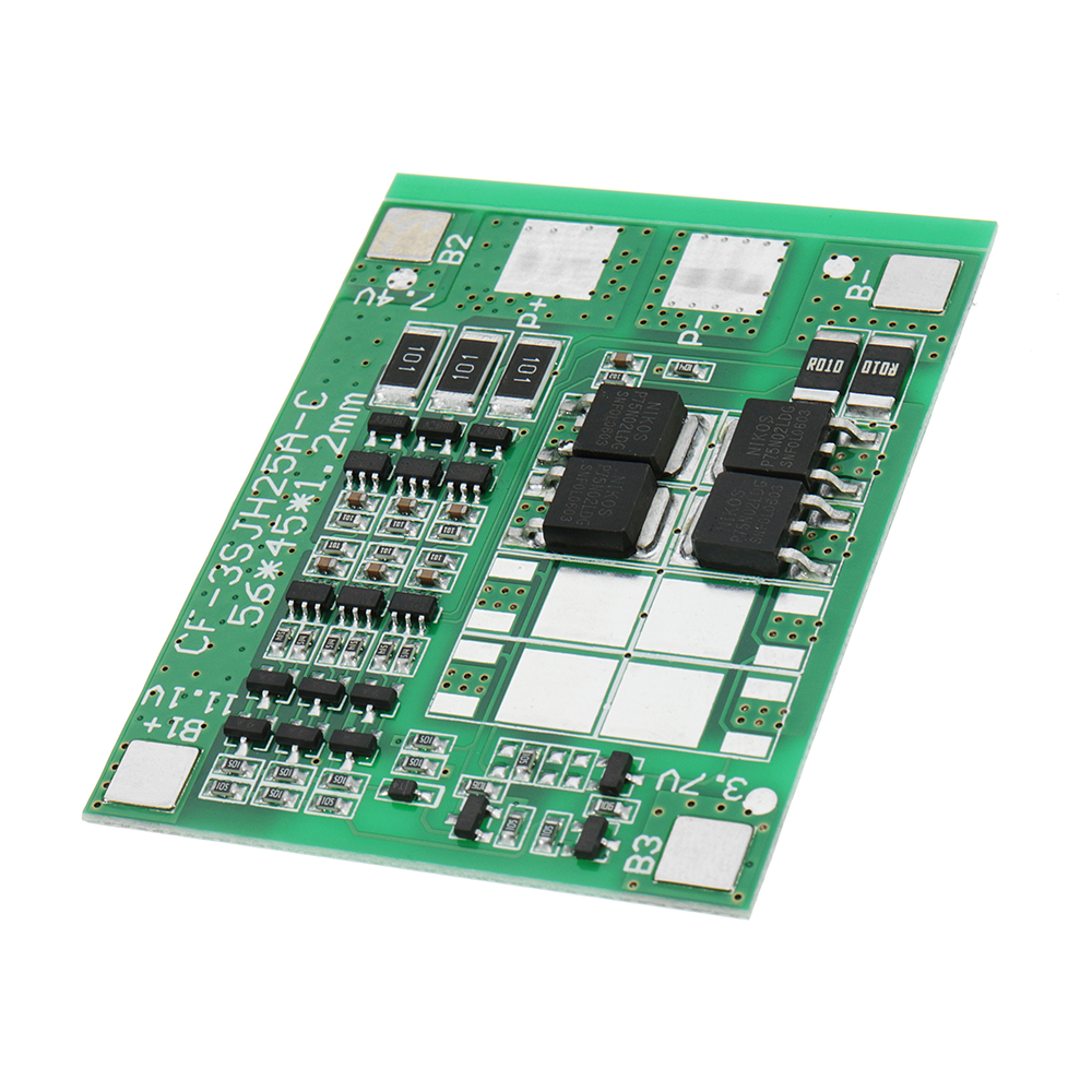 

DC 12V 12A 3 String 18650 11.1V Lithium Battery Protection Board Solar Street Lights Sprayer Protection Board With Balanced