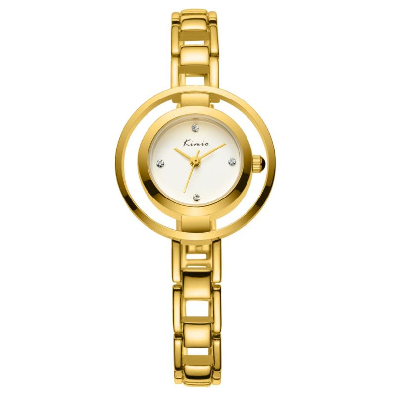 

KIMIO KW6100S Мода Женское Кварцевые часы Простые дамы Платье Часы