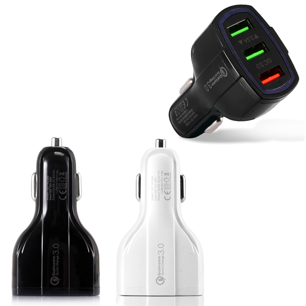 

Bakeey QC3.0 3.5A Fast USB Car charger 3 Port For iPhone X Pocophone f1 Oneplus 6T Xiaomi mi8 P20 S9
