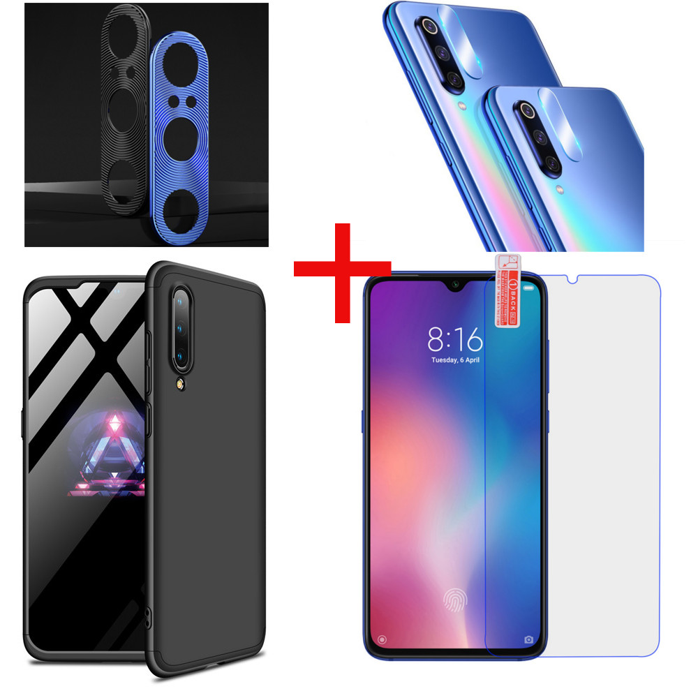 

Bakeey Hard PC Protective Case+Tempered Glass Screen Protector+Lens Protector For Xiaomi Mi 9 / Mi 9 Transparent Edition