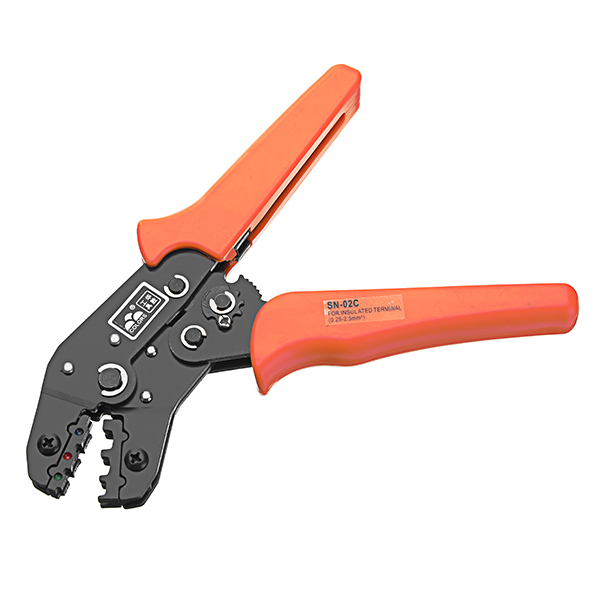 

COLORS SN-02C 0.25-2.5mm Crimping Press Pliers Wire Stripper Portable Crimper Cables Terminal Tube Self-Adjusting