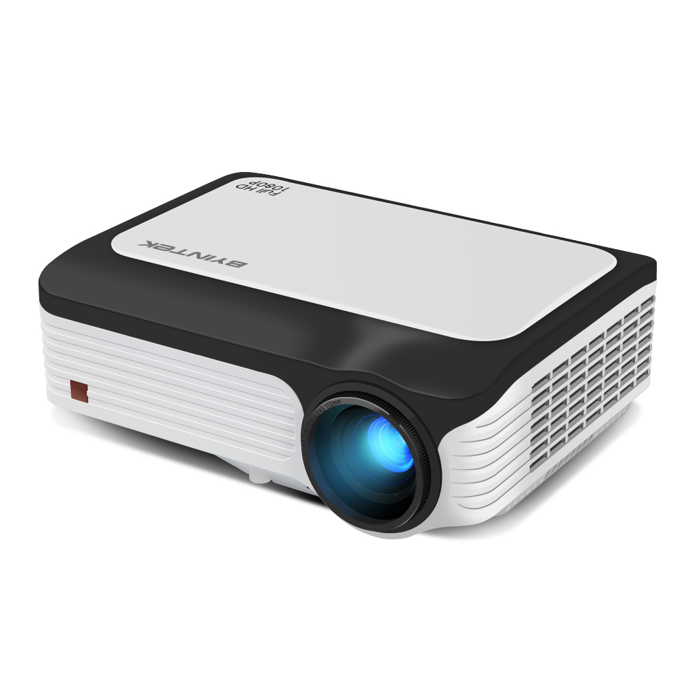 BYINTEK M1080 LCD Smart 2GB+16GB Projector 300 ANSI Lumens 1920*1080P Resolution 10000:1 Contrast Ratio Support 3D Home