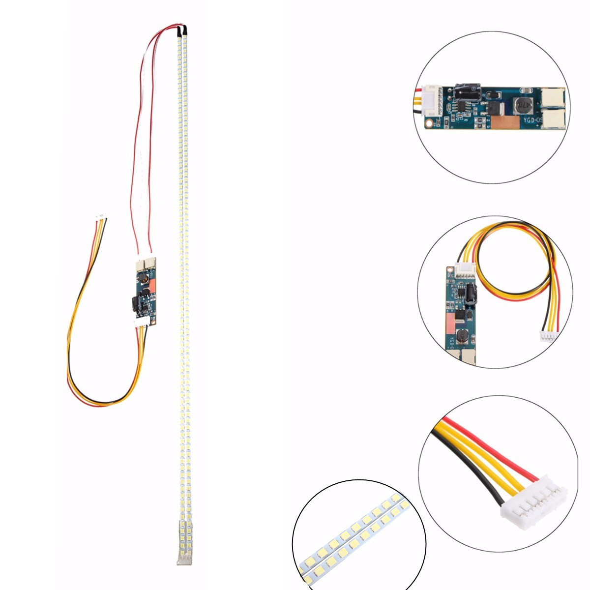 

540mm LED Backlight Strip Kit Adjustable Update 24x24 Inch CCFL LCD Screen to LED Monitor Module