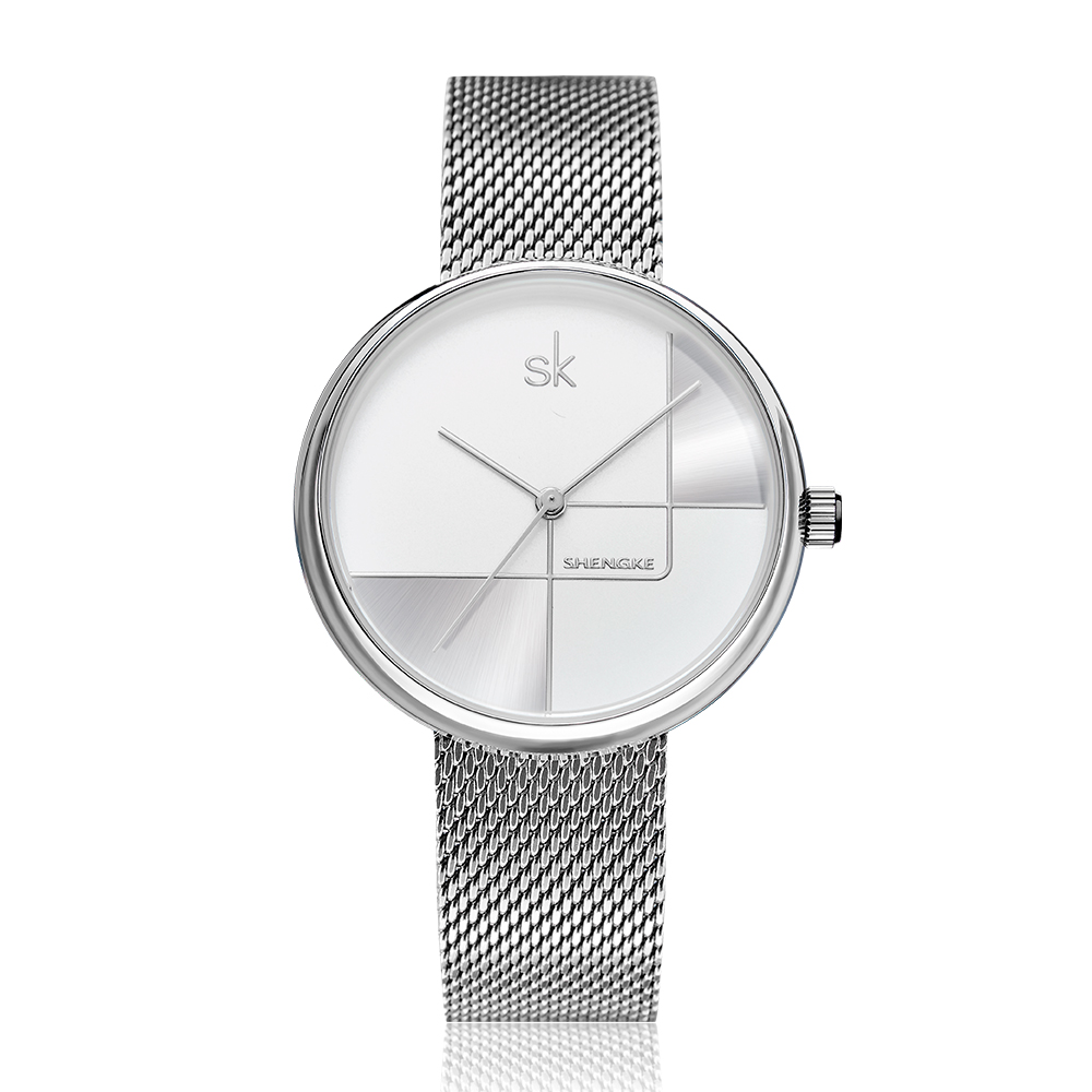 

SHENGKE SK K0105L Geometric Line Women Quartz Watch