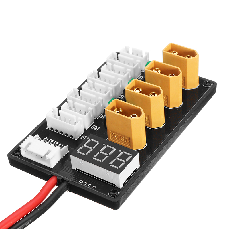 4CH Parallel Charging Board XT60 Banana Plug For ISDT D2 Q6 T6 Lite Imax B6 Charger 5