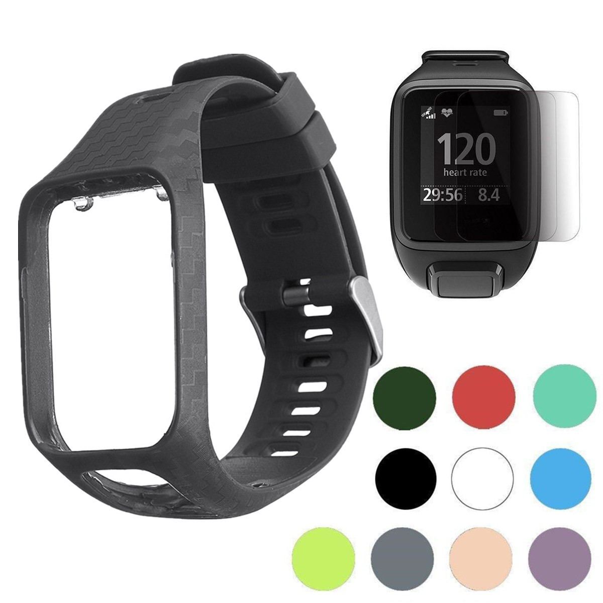 

Bakeey Replacement Silicone Watch Band Strap for Smart Watch TomTom 2/3 series