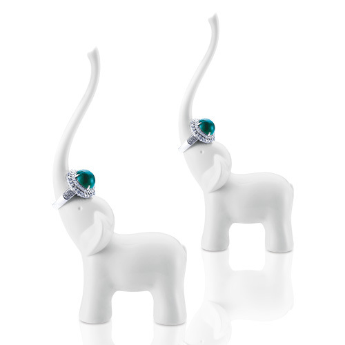 

Honana DX-F1 Elephant Swan Ceramics Ring Holder Elegant Fashion Show Shelf Craft Articles
