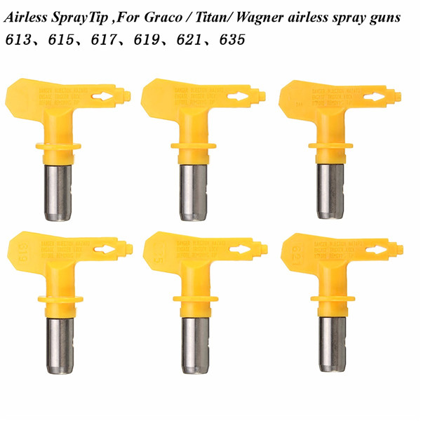 

Airless Spraying Gun Tips 6 Series 13-35 For Wagner Atomex Titan Paint Spray Tip