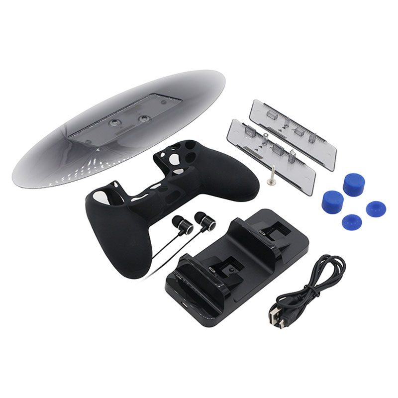 Find Handle Silicone Rocker Cover Vertical Stand Game Console Kit with Headphones for PS4 Slim Pro Series for Sale on Gipsybee.com with cryptocurrencies
