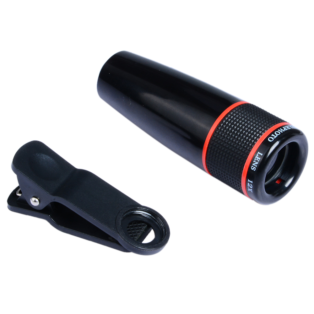 

4 In 1 Telephoto 180 Degree Fish Eye 0.65x Wide Angle + 10x Macro Combination Lens for Mobile Phne