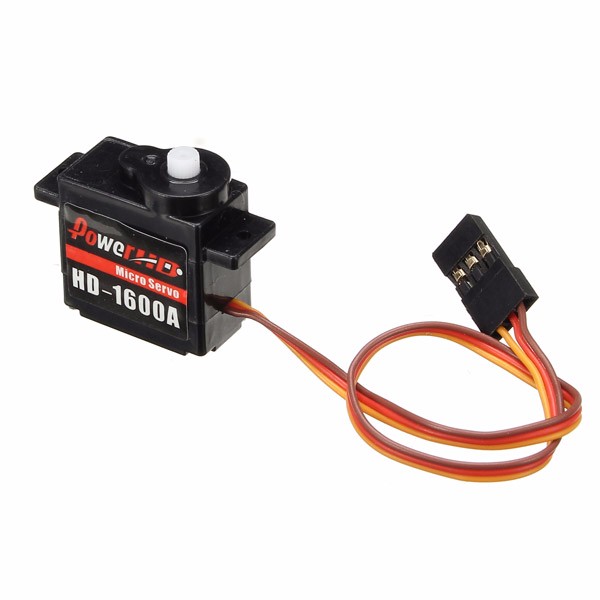 

Power HD-1600A 1.3KG 6g Micro Steel Ring Engine Micro Servo Compatible with Futaba/JR RC Car Part
