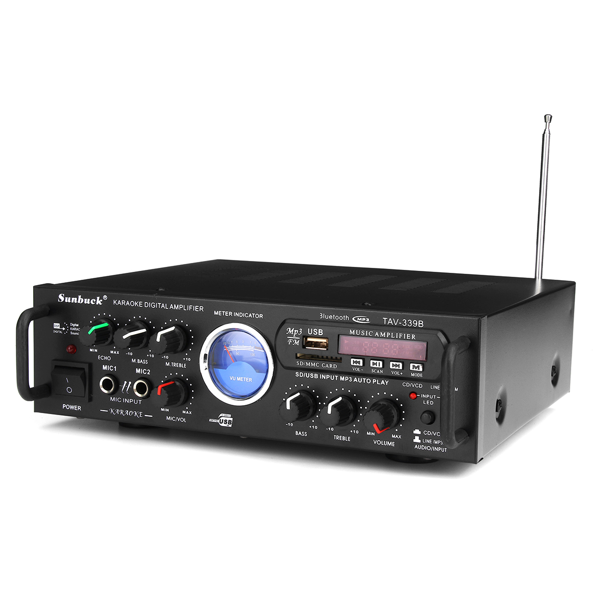 Bluetooth 600W Karaoke Power Stero Amplifier
