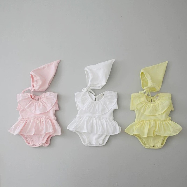 

Ins Season New Girl Baby Baby Hundred Days Service Candy Princess Lace Cotton Romper Hahaha Skirt
