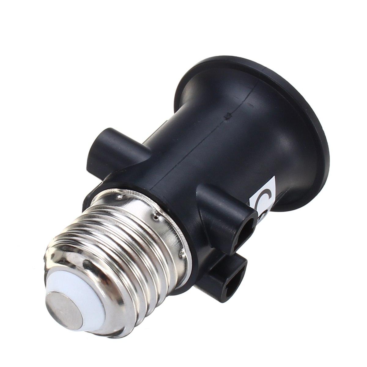 

AC100-240V 4A PBT Fireproof E27 Bulb Adapter Lamp Holder Base Socket with EU Plug
