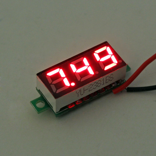 

3Pcs Geekcreit® Red Led 0.28 Inch 2.5V-30V Mini Digital Volt Meter Voltage Tester Voltmeter