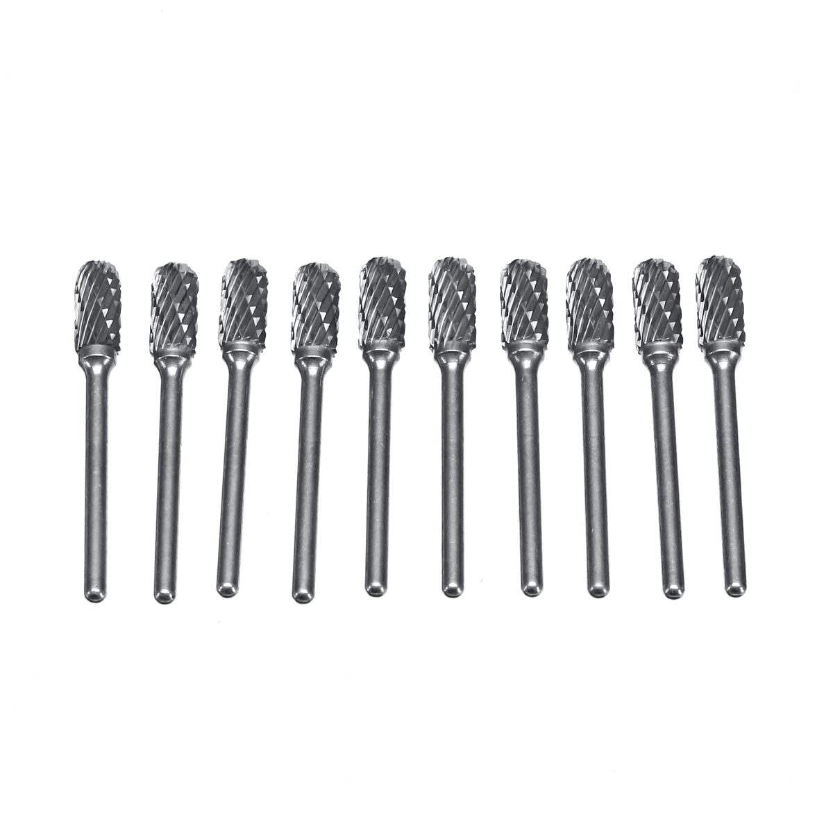 

10pcs Double-striped Tungsten Steel Solid Carbide Burrs Rotary File Tools Drill Bits Kit