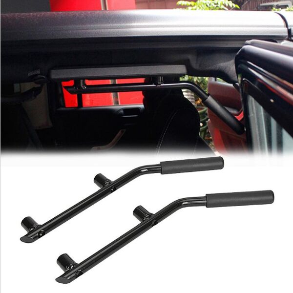 

Black Metal Rear Seat Car Roll Bar Grab Handle for Jeep Wrangler JK 07-16