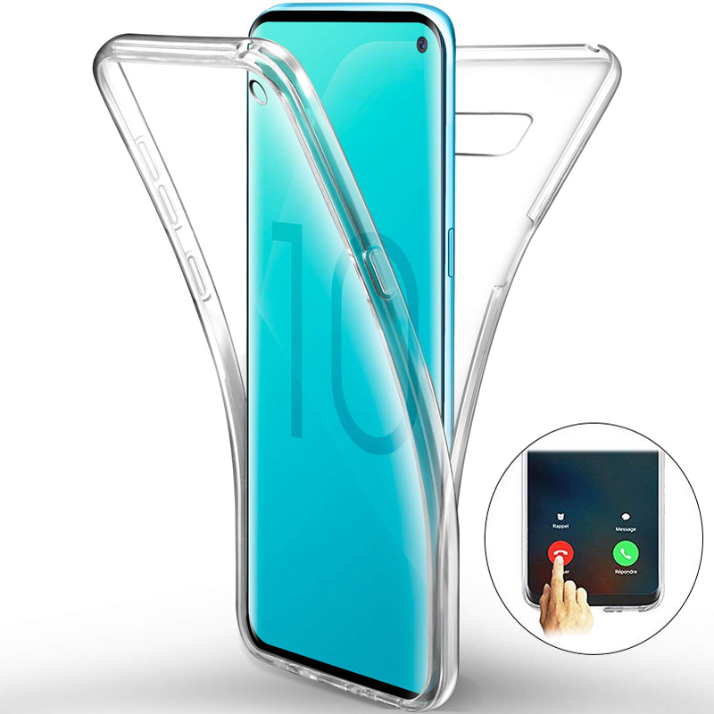 

Full Body Clear Touch Screen Protective Case For Samsung Galaxy S10e/S10/S10 Plus Support Ultrasonic Fingerprint Unlock