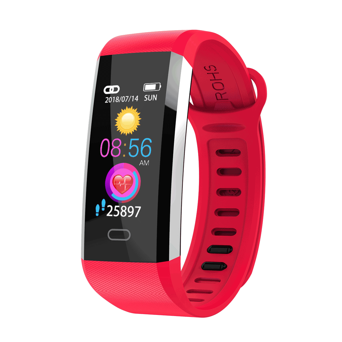 

XANES WQ6 0.96" TFT Color Screen IP67 Waterproof Smart Bracelet Heart Rate Blood Pressure Sleep Monitor Fitness Smart Watch