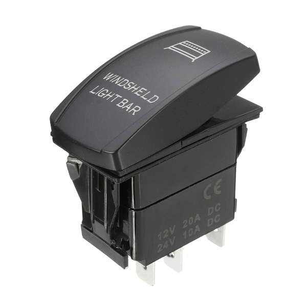 

12V 20A 5 Pin Winshield Switch ON/OFF LED Rocker Switch Light Laser Rocker Toggle Switch