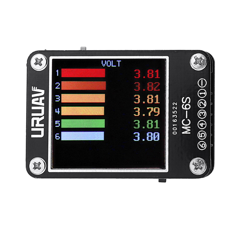 Apex RC Products 2-6 Cell LED Lipo Battery Voltage Checker Gauge #1660