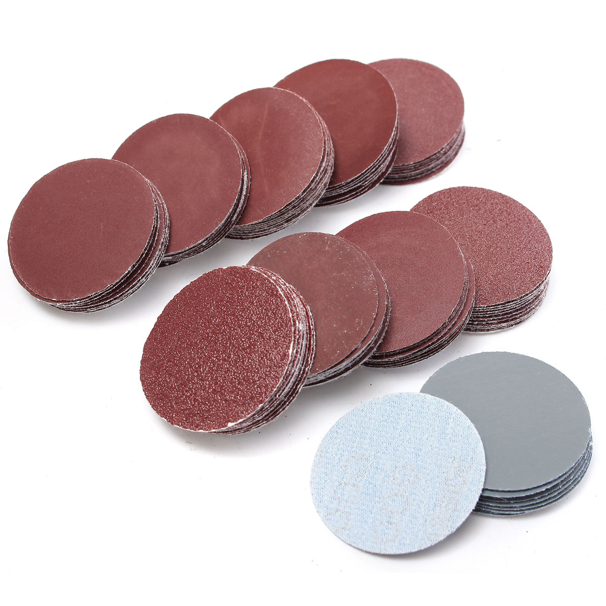 

100pcs 50mm Sanding Discs 80-3000 Mixed Grit Sander Sandpaper Polishing Pads