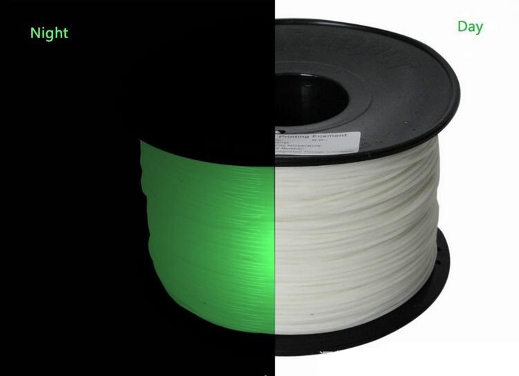10M/Roll 1.75mm White/Green/Red/Orange/Yellow/Blue Luminous PLA Filament For 3D Printing Pen 21