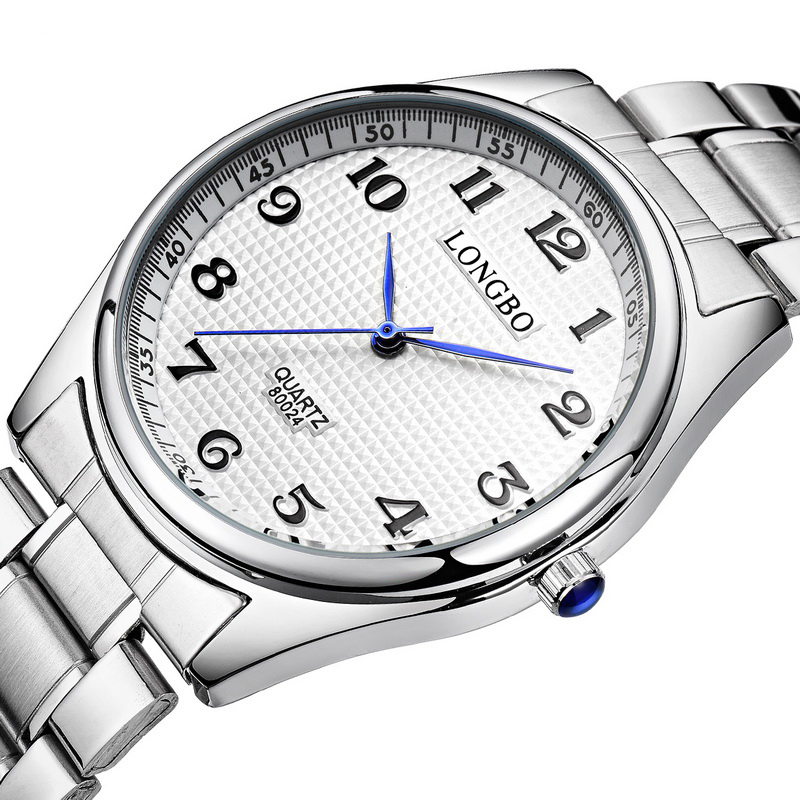 

LONGBO 80024 Casual Style Steel Strap Couple Wrist Watch