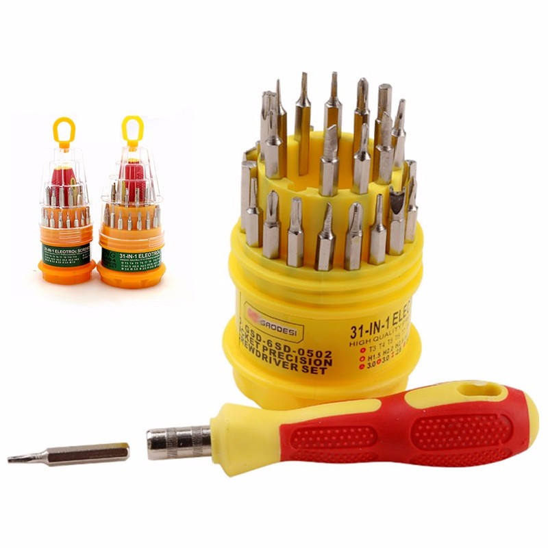 

31 in 1 Screwdriver Set Mobile Repair Tool Kit T3 T4 T5 T6 T7 T8 T10 T15 for Phone Tablet Watch PDA