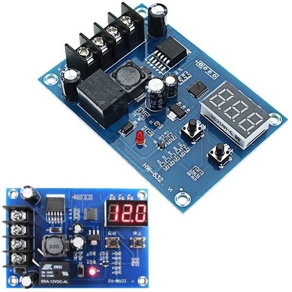 

XH-M603 DC 12-24V Charging Control Module Storage Lithium Battery Charger Control Switch Protection Board With LED Display Automatic ON/OFF Real-Time Voltage Monitor