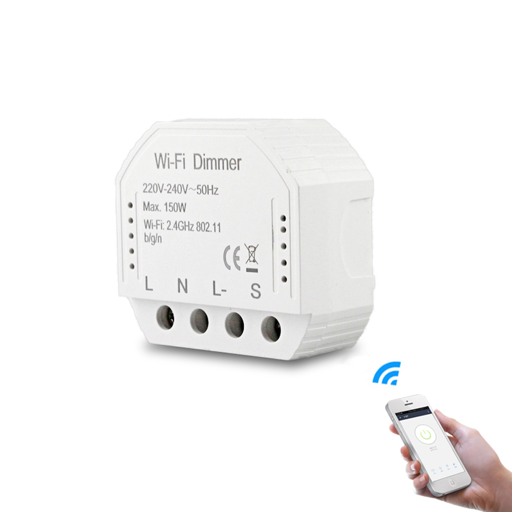 

MoesHouse DIY Smart WiFi Light LED Dimmer Switch Smart Life/Tuya APP Remote Control 1/2 Way Switch Works With Alexa Echo Google Home