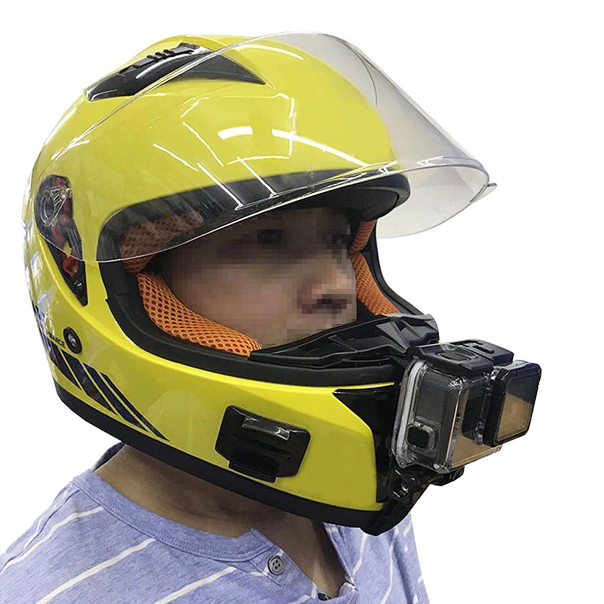 

Motorcycle Full Face Helmet Chin Mount for All GoPro Hero SJCAM Action Camera