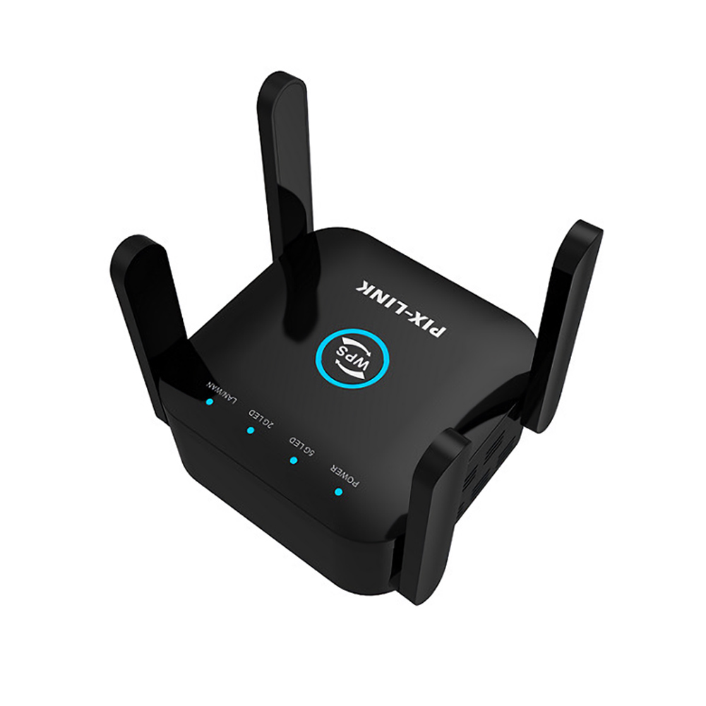 Find PIXLINK 1200Mbps Wireless Wifi Repeater 2.4GHz & 5GHz Long Range Wi-Fi Repeater Router Signal Booster Amplifier Extender with 4 Atenna for Sale on Gipsybee.com with cryptocurrencies