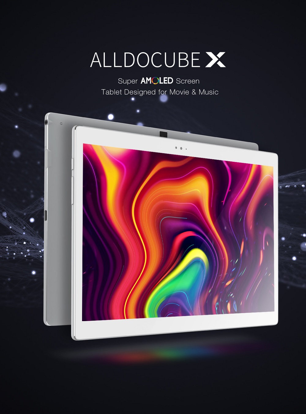 Original Box Alldocube X 128GB MT8176 Hexa Core 10.5 Inch Super Amoled Android 8.1 Fingerprint Tablet 1