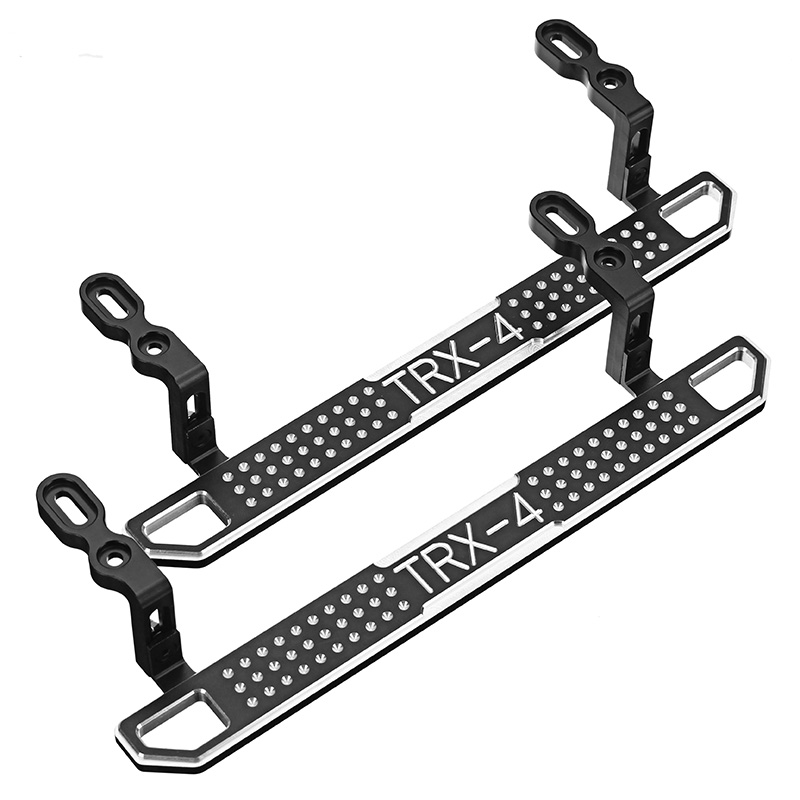 

2PCS Alloy Side Metal Pedal Foot Step Panel Anti-Skid Plate For Traxxas TRX-4 RC Crawler Car Parts