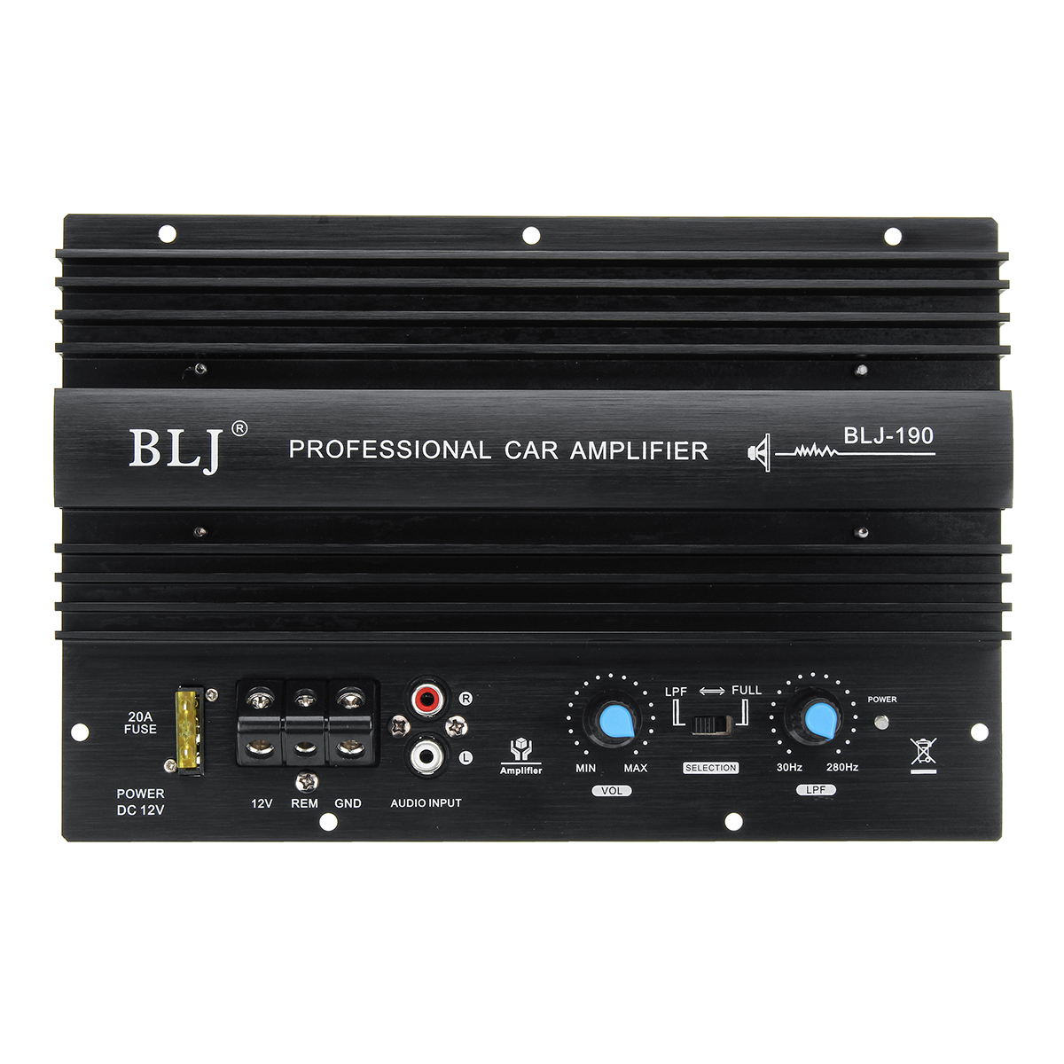 

BLJ 190 12V 1000W Mono Car Audio High Power Digital Amplifier Board Powerful Bass Subwoofer