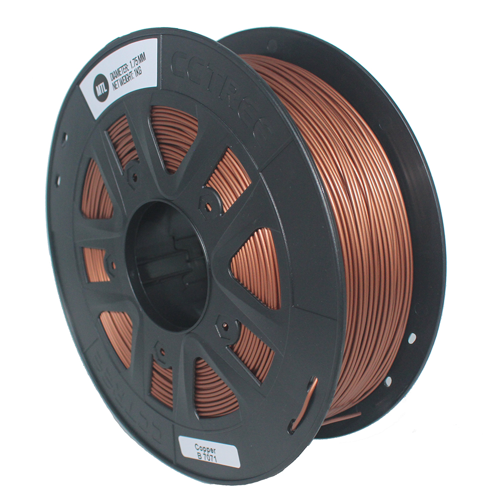 CCTREE® 1.75mm 1KG/Roll Metal Bronze/Copper Filled Filament for Creality CR-10/Ender 3/Anet 3D Printer 16